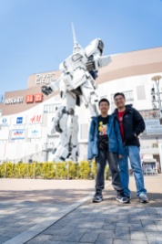 While Matthew and I made the pilgrimage to the life-sized Unicorn Gundam in Odaiba. +1 nerd cred.